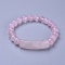 Natural Rose Quartz Stretch Bracelets, 2 inch(5.2cm)