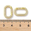 Rack Plated Brass Micro Pave Cubic Zirconia Clasps KK-Z039-06B-G-3