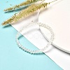 Faceted Glass Rondelle Beads Stretch Bracelet for Kid BJEW-JB06807-14-2