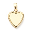 Brass Locket Pendants KK-P199-12G-2