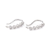 Rack Plating Brass Micro Pave Cubic Zirconia Earring Hooks ZIRC-F126-07P-1