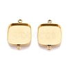 304 Stainless Steel Connector Cabochon Settings STAS-Q113-35G-1