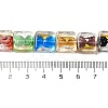 Handmade Gold Foil and Silver Foil Lampwork Beads FOIL-C001-01A-01-4