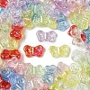 105Pcs 7 Colors UV Plating Iridescent Transparent Acrylic Beads OACR-FS0001-88-2