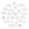 24Pcs 12 Styles Computerized Embroidery Polyester Ornament Accesories DIY-GA0007-55C-1