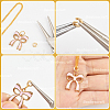 20Pcs 2 Colors Brass Locking Jump Rings KK-BBC0023-07A-6