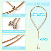 Waxed Polyester Cord Slider Necklace Making NJEW-TAC0018-04-3