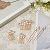 Iron Hair Sticks & Hair Combs OHAR-WH20008-06G-3