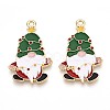 Alloy Enamel Pendants ENAM-T022-01E-1