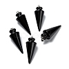Natural Obsidian Pendants G-K311-47B-2