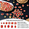 100Pcs Teardrop/Heart/Star Sew on Rhinestones GACR-TA0001-07B-4