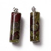 Natural Mixed Stone Pendants G-E135-02P-3