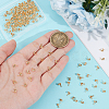 150Pcs Brass Bead Tips KK-UN0003-37-4