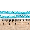 Baking Paint Electroplated Synthetic Non-magnetic Hematite Beads Strands G-H072-A01-01B-4
