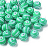 Opaque Striped Acrylic Beads LS-MACR-S373-27A-07-3