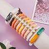 10Pcs 10 Style Handmade Polymer Clay Heishi Beaded Stretch Bracelets Set with Heart BJEW-SW00036-01-3