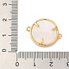 Rack Plating Brass Micro Pave Clear Cubic Zirconia Fe Connector Charms X-KK-L220-003G-02-3