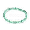 Natural Green Aventurine Beaded Stretch Bracelets BJEW-D446-A-34-2