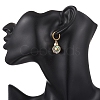 3 Pairs 3 Styles 304 Stainless Steel & Natural Paua Shell Hoop Earrings EJEW-JE06952-2