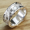 Sculptured Vine Pattern Brass Finger Rings for Women FS-WGD177A-01-2