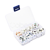 80Pcs 8 Colors Christmas Opaque Glass Beads EGLA-YW0001-06-3