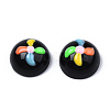 Opaque Resin Enamel Cabochons CRES-N031-010-3