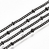Brass Coated Iron Curb Chain Necklace Making MAK-T006-02A-2