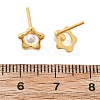 925 Sterling Silver Stud Earrings EJEW-D317-01G-5