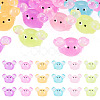18Pcs 6 Colors Luminous Resin Crab Display Ornaments DJEW-TAD0001-04-1