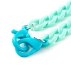 Personalized Acrylic Curb Chain Necklaces NJEW-JN03515-06-4