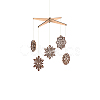 50Pcs Laser Cut Unfinished Wood Pendants WOOD-CJ0001-37-9