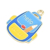 Back to School Alloy Enamel Pendants FIND-E054-02G-2