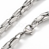304 Stainless Steel Link Chain Bracelets BJEW-H618-10P-2