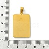 Ion Plating(IP) 304 Stainless Steel Pendants STAS-C101-03G-3