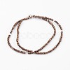 Electroplate Glass Beads Strands EGLA-P018-2mm-F09-2