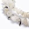 Natural Tourmalinated Quartz/Black Rutilated Quartz Beads Strands G-P332-18-2