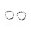 Tarnish Resistant 304 Stainless Steel Open Jump Rings X-STAS-D448-093P-9mm-1