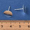 Brass Studs Earrings Finding KK-K383-05B-S-3