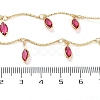 Handmade Brass Curved Bar Link Chains KK-F871-60G-2