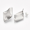 Non-Tarnish 304 Stainless Steel Stud Earring Findings X-STAS-S079-56B-1