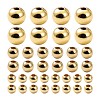 120Pcs 3 Size PVD Vacuum Plating Brass Round Spacer Beads Set KK-LS0001-11G-2