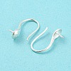 925 Sterling Silver Hoop Earring Findings STER-H107-12S-3