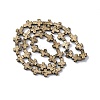 Electroplated Natural Lava Rock Beads Strands G-A256-A01-01A-3