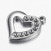 Tarnish Resistant 304 Stainless Steel Pendant Rhinestone Settings STAS-E136-27-2