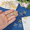 100Pcs 2 Colors Tibetan Style Alloy Pendants FIND-CA0011-58-3