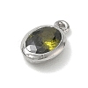 Brass Pave Cubic Zirconia Charms KK-CBA74BF-02P-02-2