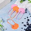 50Pcs Plastic Hang Tag Fasteners FIND-TA0010-37-7