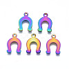 Ion Plating(IP) 201 Stainless Steel Charms STAS-S119-133-1