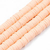 Handmade Polymer Clay Beads Strands CLAY-R089-6mm-033-1