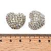 Sparkling Acrylic Heart Beads with Rhinestone Embellishment LS-OACR-NH0001-02A-07-3